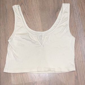 BRANDY MELVILLE Cropped yellow tank